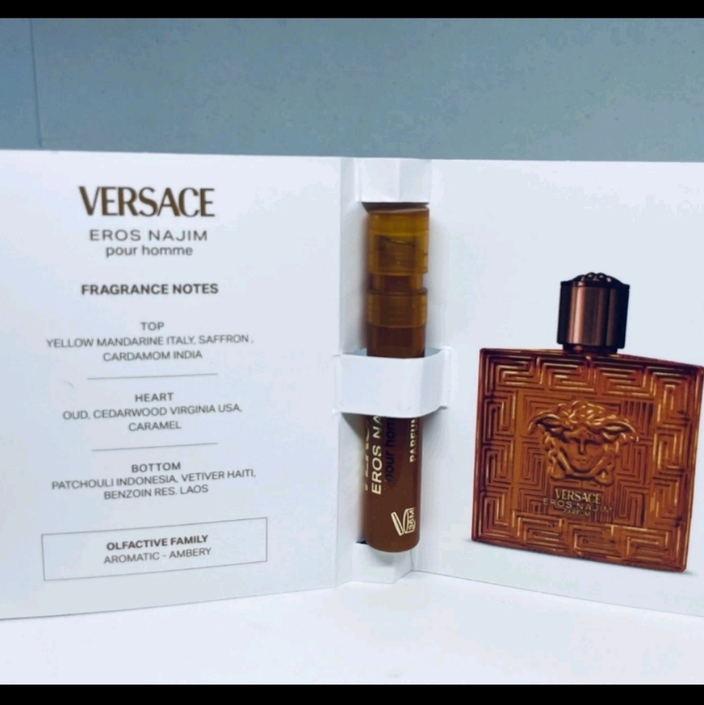 Versace Eros Najim Pour Homme Gold Fragrance Travel Mini Sample Size New
